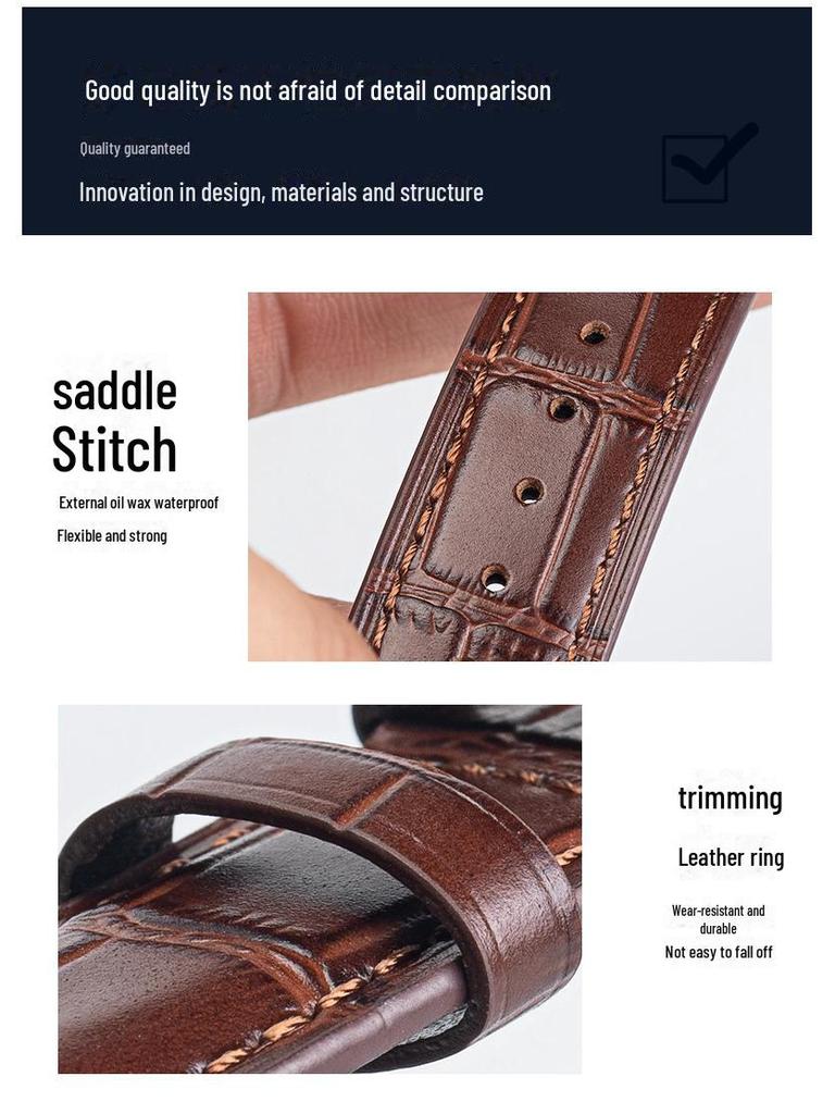 Herren-Uhrenarmband aus echtem Leder für die Uhren Portofino, Pilot, Little Prince und Portuguese Chronograph