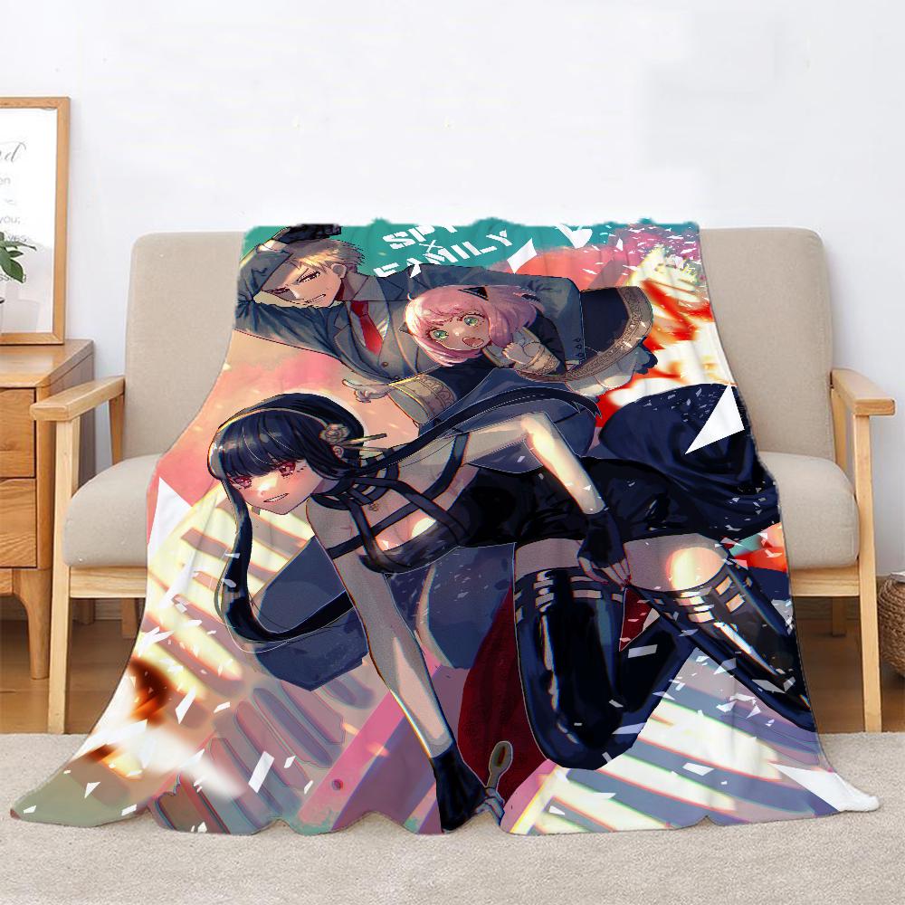 Spy X Family Fluffy Soft Blankets for Decorative Sofa Blanket Home and Decoration Microfiber Bedding Bed Throw Beach Towel Knee