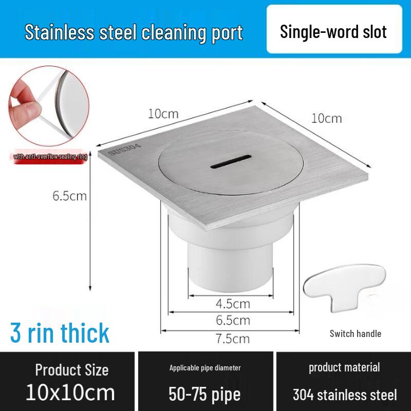 MDNG Floor Cleanout Inspection Port Drain