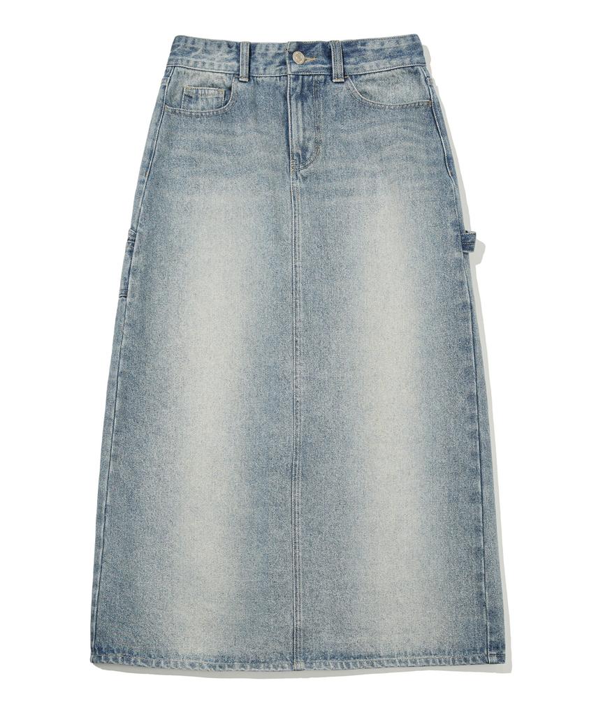 Code Graphy (Women) Denim Long Skirt_2 Colors
