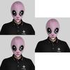 Gruselige Pinke Alien-Gesichtsmaske Mit Großen Augen Für Halloween-Partys Und Kostümveranstaltungen