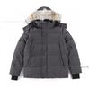 Canada Goose Down Jacket - 29 Styles, Wyndham Wolf Fur, Thick Unisex Mid-Length Parka 3808M