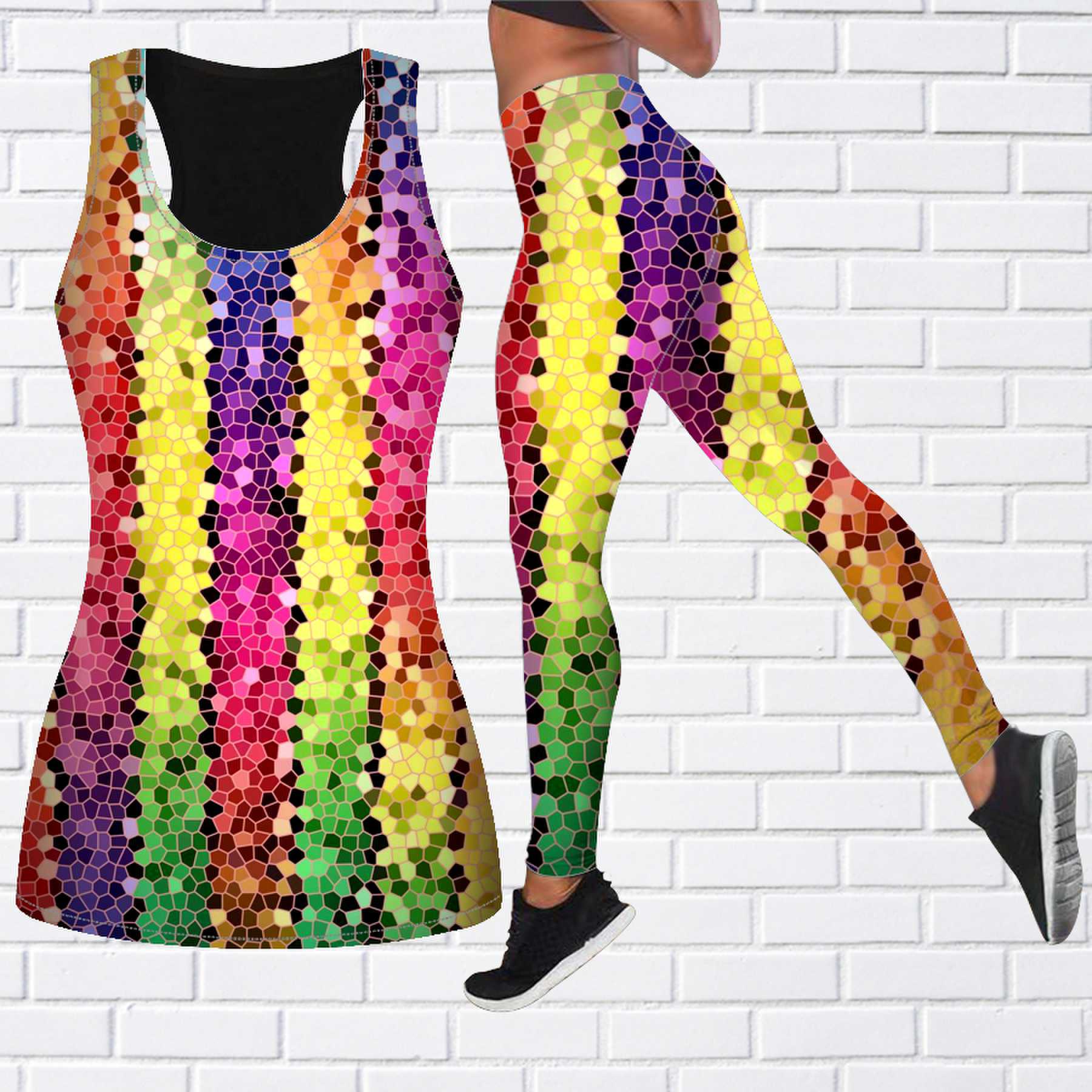 

Разноцветный принт с блестками, наряд для йоги для женщин, модные леггинсы для тренировок, спортивные повседневные штаны для фитнеса и йоги 8XL жёлтый