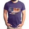 Men's Father's Day Flag Printed T-Shirt Men's Loose Casual Short Sleeve Top