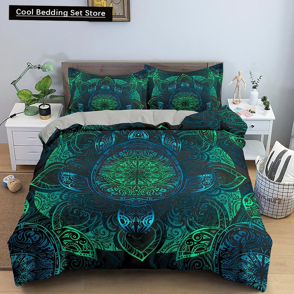 Sjøskilpadde Dynetrekksett Putetrekk Havdyr Skilpadde Sengetøysett Queen Twin Barn Hjemmetekstiler Kart Korall Dynetrekk King