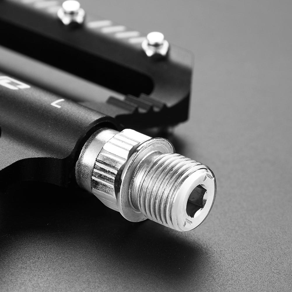 Sealed Bearing MTB Road Bike Pedal Anti-Slip Bike Flat Pedals Aluminum Alloy Bicycle Wide Platform Pedals for Outdoor Riding