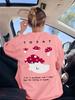 ICH BIN Ein Pilz Drucke T-Shirt Damen Sommer Locker T-Shirts AllMatch Bequem Kurzarm Oberteile Lässig O-Ausschnitt Damen Kleidung