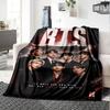 1pc Bts Youthful Energy Flannel Blanket for Super Soft Cute Comfort Blanket for Travel Bedding Couch Sofa Blanket Y72328