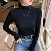 Women's Long-Sleeve Slim-Fit Brushed Fleece Base Layer T-shirt