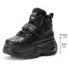 Autumn new sports women's shoes trendy dad shoes inner height increase casual high-top wedge heel platform shoes