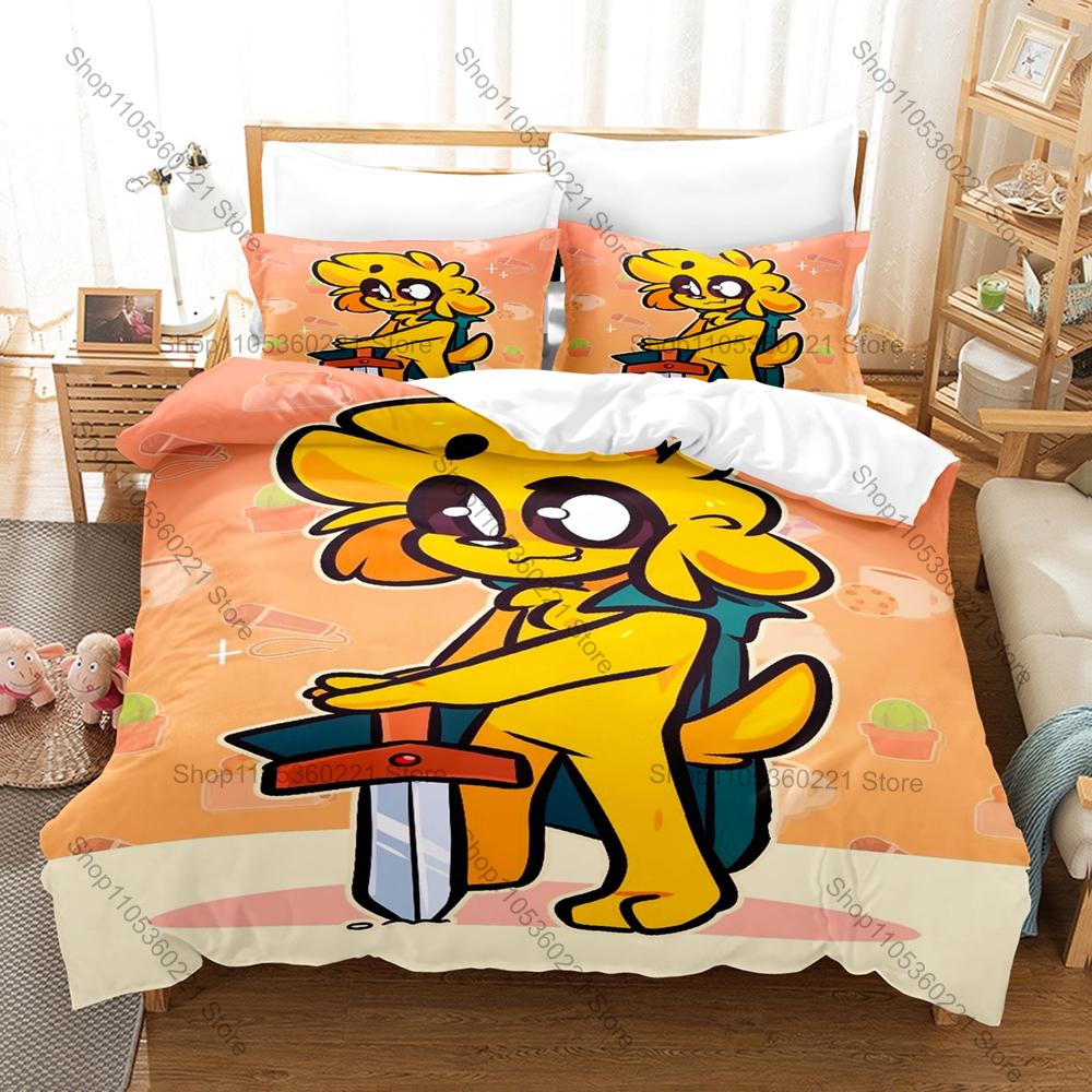 Personality Popular Spanish Gamer Mikecrack Bedding Set New Printed Duvet Cover Set Soft Microfiber Bed Linen for Fans Bedroom