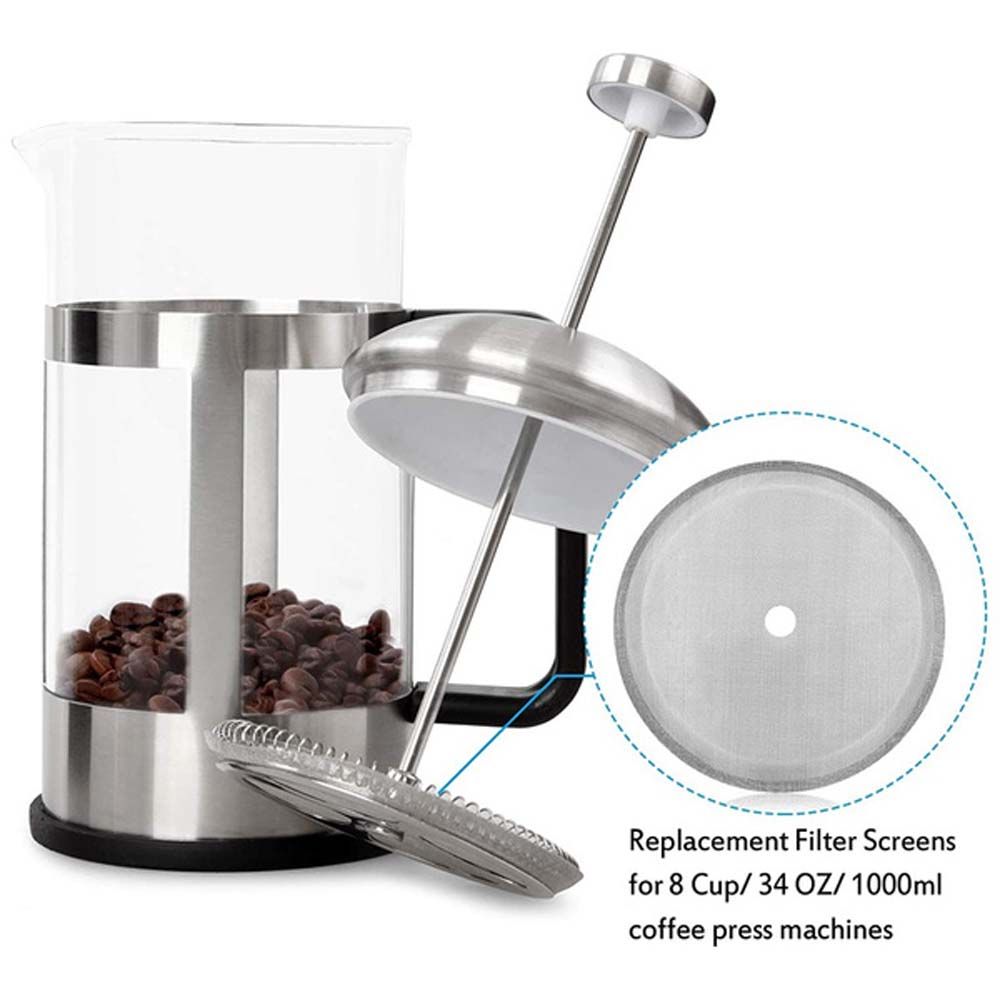Coffee Makers French Press Stainless Steel Tea Filter Kitchen Accessories Coffee Filter Filter Mesh