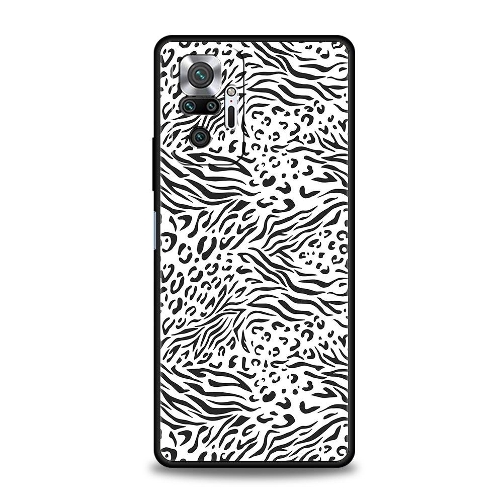 Cow Zebra Pattern Phone Case For Xiaomi Redmi Note 12 5G 11 10 Pro Plus 9S 9 8 7 9T 8T 10C 9C 9A 5G K50 Gaming Silicone Cover