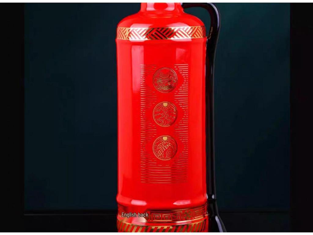 Jingdezhen Ceramic Fire Extinguisher Wine Bottle: Creative Sealed Wine Jar and Craft Pot for Home Storage