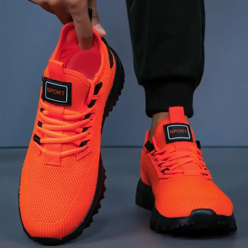 Fashion Men's Sneakers Male Tennis Shoes Breathable Mesh Men Casual Shoe Outdoor Non-Slip Sports Walking Lightweight Zapatos Para Hombre