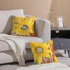 sunflower Cushion Cover Pillowcase Short Plush Invisible zipper Room Sofa Cushion Cover