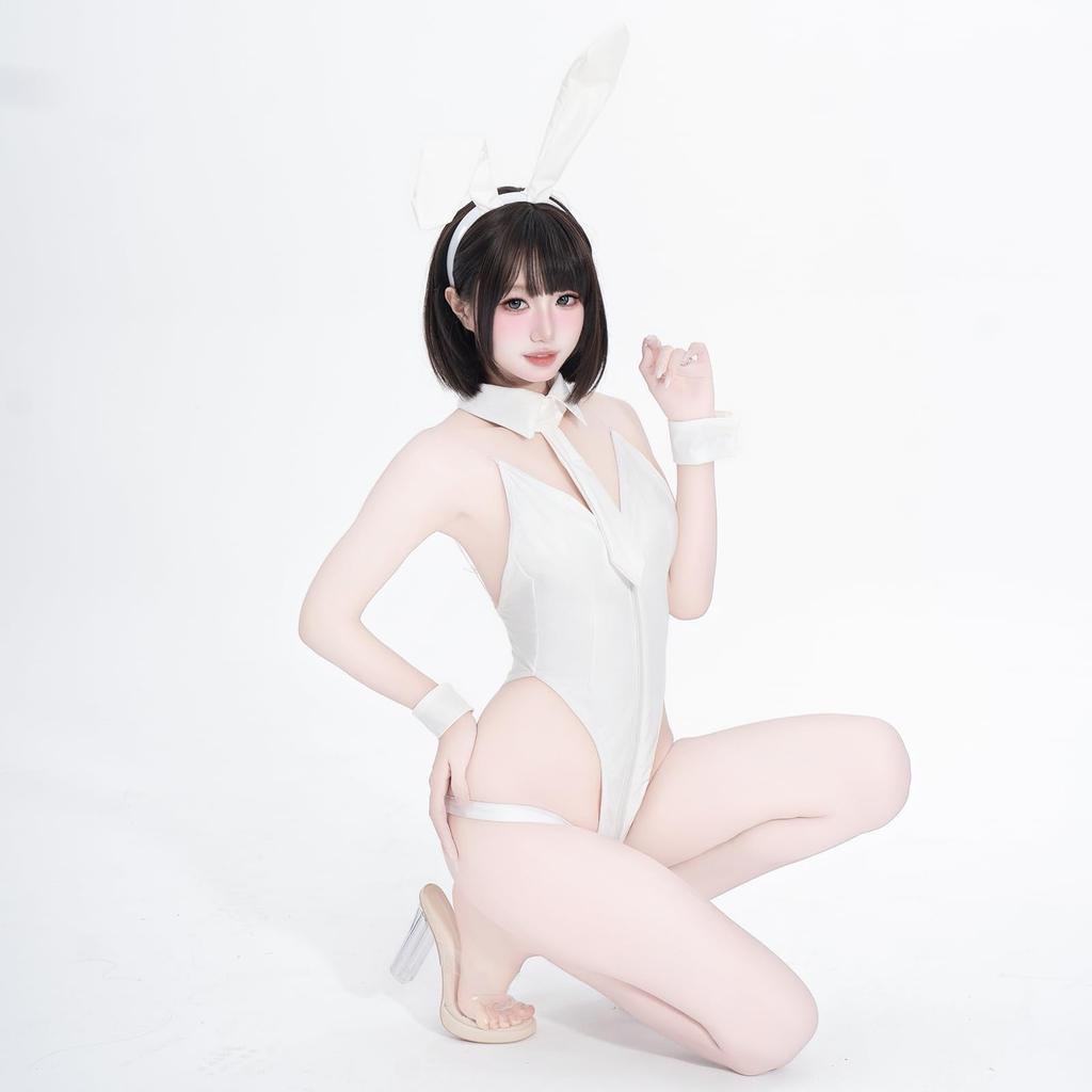Bunny Girl Sexy Cosplay Reverse Bunny Leotard Rabbit Bunny Little Devil PU Leather Moe Erotic Erotic Underwear Bodyco SM PU Leather Training Cute
