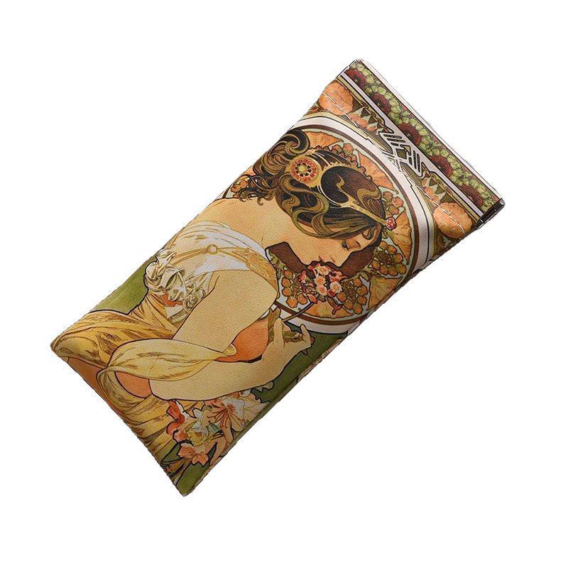 Leather Automatic Closing Glasses Case - Portable Spring Clip Storage for Sunglasses & Myopia Glasses