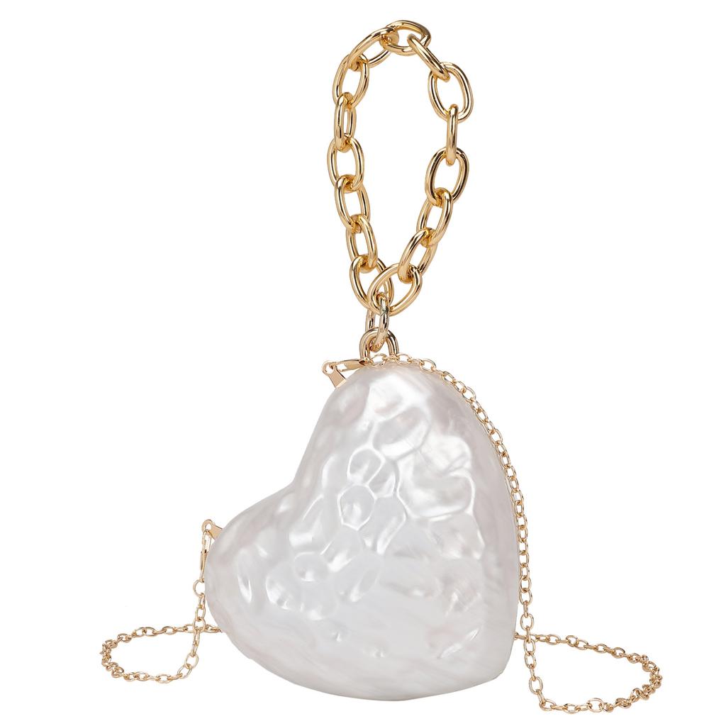 New Love Dinner Bag Retro Fashion Mini Evening Bag Acrylic Clutch Bag Ladies Chain Crossbody