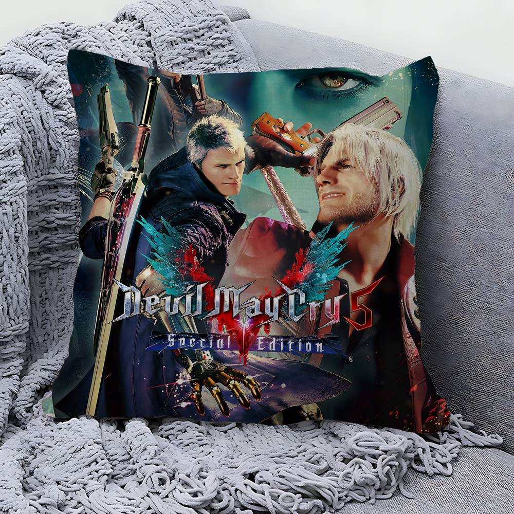 Devil May Cry Game Pillow Anime Pillow Sofa Bed Head Pillow Cover Cushion Cover 45x45 Cm Fashion