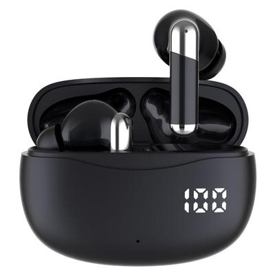 Bluetooth Inalámbrico Claro Alto Ruido ENC Ruido ANC con LED Hasta 25 Horas de Compacto y Separado Izquierdo y Emparejamiento Automático para Auriculares 5.4, Sonido,