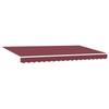 Retractable Awning Frame Burgundy Red 350 x 200 cm