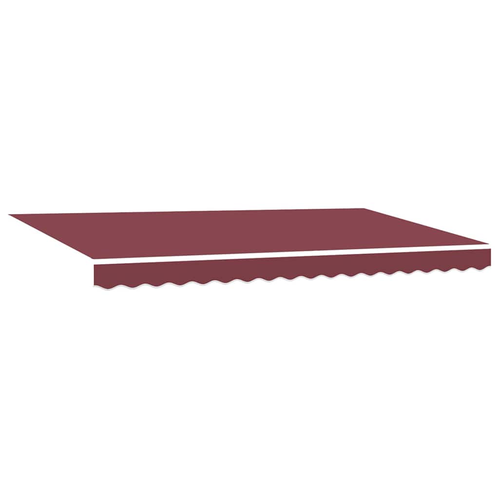 Retractable Awning Frame Burgundy Red 350 x 200 cm