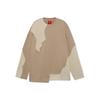 Li Ning Wade Series Destroyed Patchwork Loose Fit Crewneck Sweatshirt Men Sweatshirt Dusty-Brown AWDR737-3