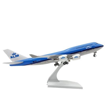 Měřítko 1/240 Halloweenský odlévaný pryskyřičný letoun 747 KLM Airlines B747 Letadlo Model letadla 30CM Hračka Dětské hračky pro chlapce Dárek
