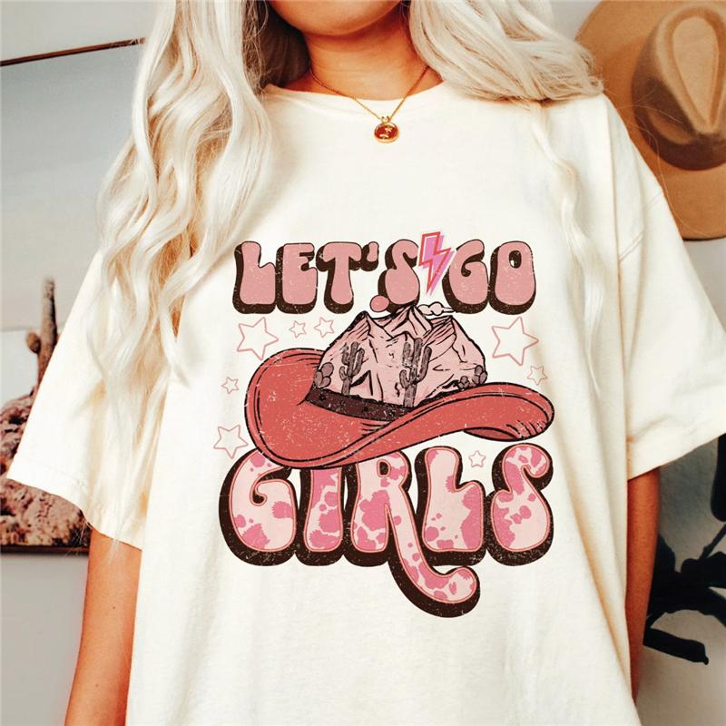 Western Denim Print T-shirt Plus Size Women Pure White Clothing Casual Trendy Short Sleeve Female O-Neck Oversize Tees