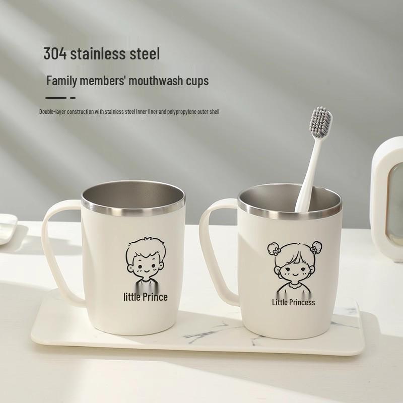 304 Stainless Steel Family Toothbrush Holder - Parent-Child Set for 3-5 Members