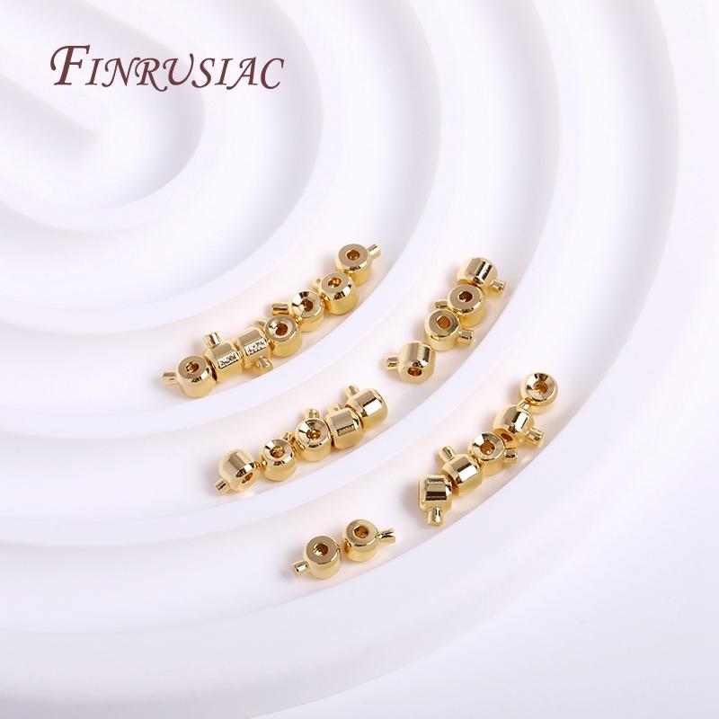 End Cap for Memory Wire 18k Gold Plated Supplies For Jewelry Wholesale Beading Crimp Beads End Bead Clip Clasps Findings