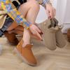 Fashion commuter brown warm platform snow boots women's new winter plush thickened plush cotton shoes