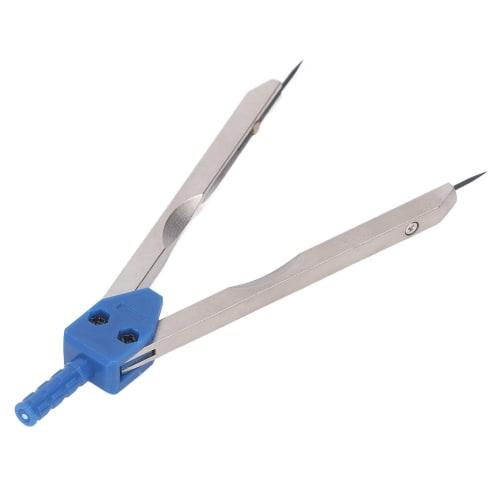 Stainless Steel ECG Caliper with Clear Graduations, High-Precision Nursing Measurement Tool (Blue)