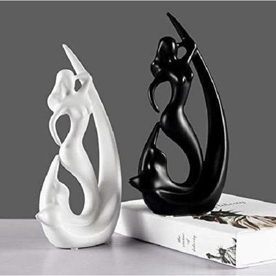 Mermaid Shape Ceramic Home Decor Figurine| Office or Living Room Showpiece Artifact for TV Unit Centre Table |