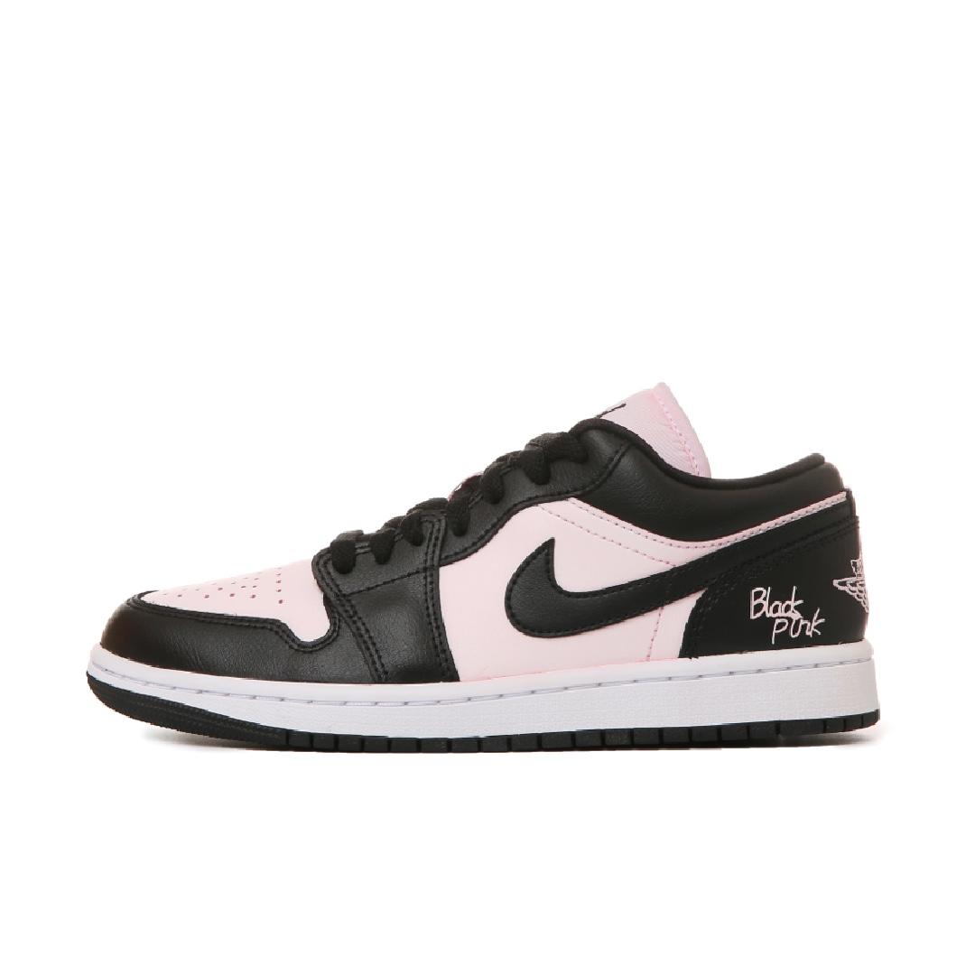 

Jordan Air Jordan 1 Abrasion Resistant Low top Vintage Basketball Shoes Unisex Black Pink DC0774-101(Team243-) 39