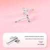 S925 Sterling Silver Bow & Star Stud Earrings - Simple, Versatile, Sweet, High-End Style for Women