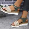 Women Wedges Sandals Summer New Fashion Women Sandals Plus Size Elegant Slip On Slippers Casual Footwear Sandals Shoes for Women
