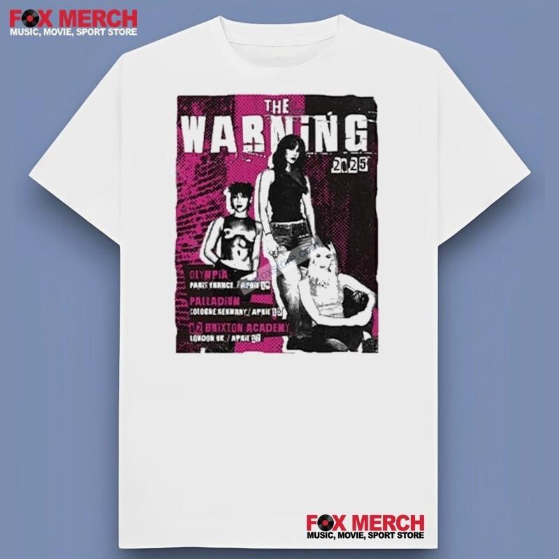The Warning 2025 Tour European Shirt Gift For Fans S-5Xl Unisex T-Shirt XL