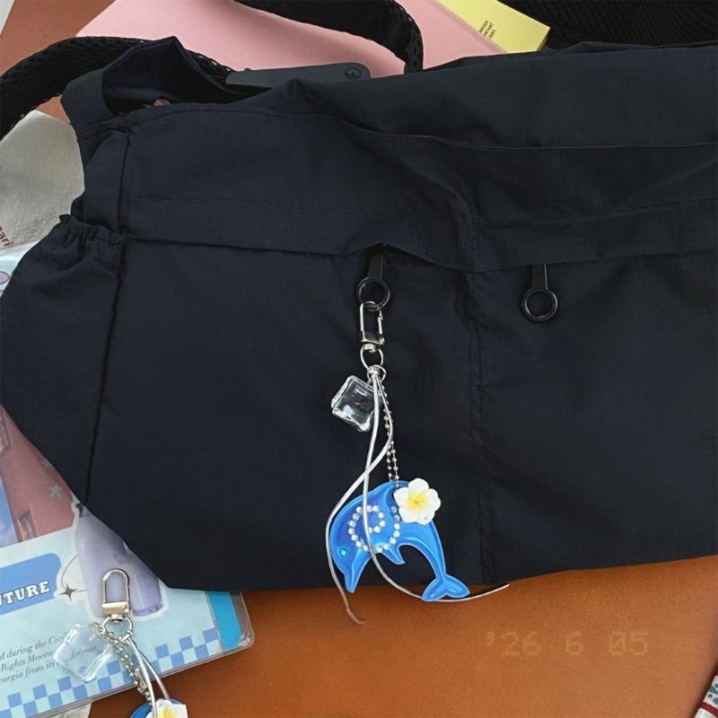 Oceanics Theme Phone Charm Featuring Seashells Swirl Flower And Tassels Detail Ideal For Bag Accessories Or Keyring