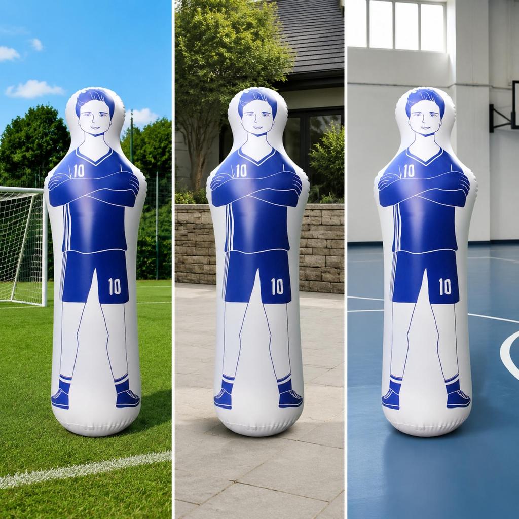 Aufblasbarer Fußballverteidiger Weichwand-Trainingsmannequin mit beschwertem Sockel