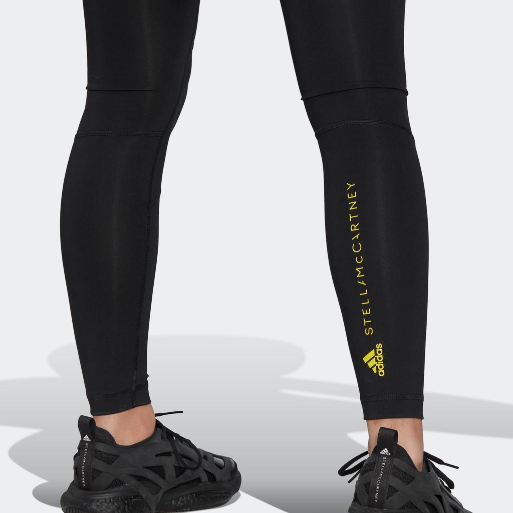 Adidas X Stella McCartney High-Waisted Letter Print Sports Leggings Women Leggings Black HG6876