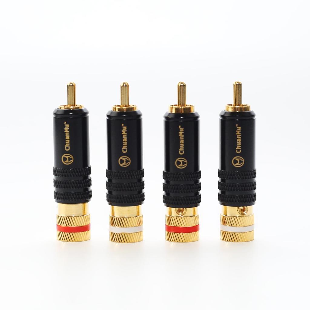 HIFI Audio RCA Accessories Taiwan Plated DIY Signal Wire Plug Lotus Blossom Plum Blossom Connector [P129]