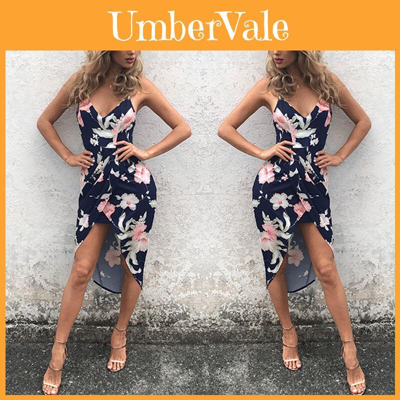 Elegante Abito Lungo Maxi Floreale da Donna per Feste Serale e Giornate in Spiaggia