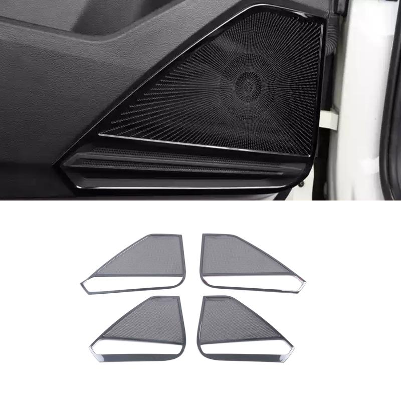 For Volkswagen Tiguan MK2 2017-  Interior Loudspeaker Cover Door Speaker Trim Sound Decorating Molding Car Accessories