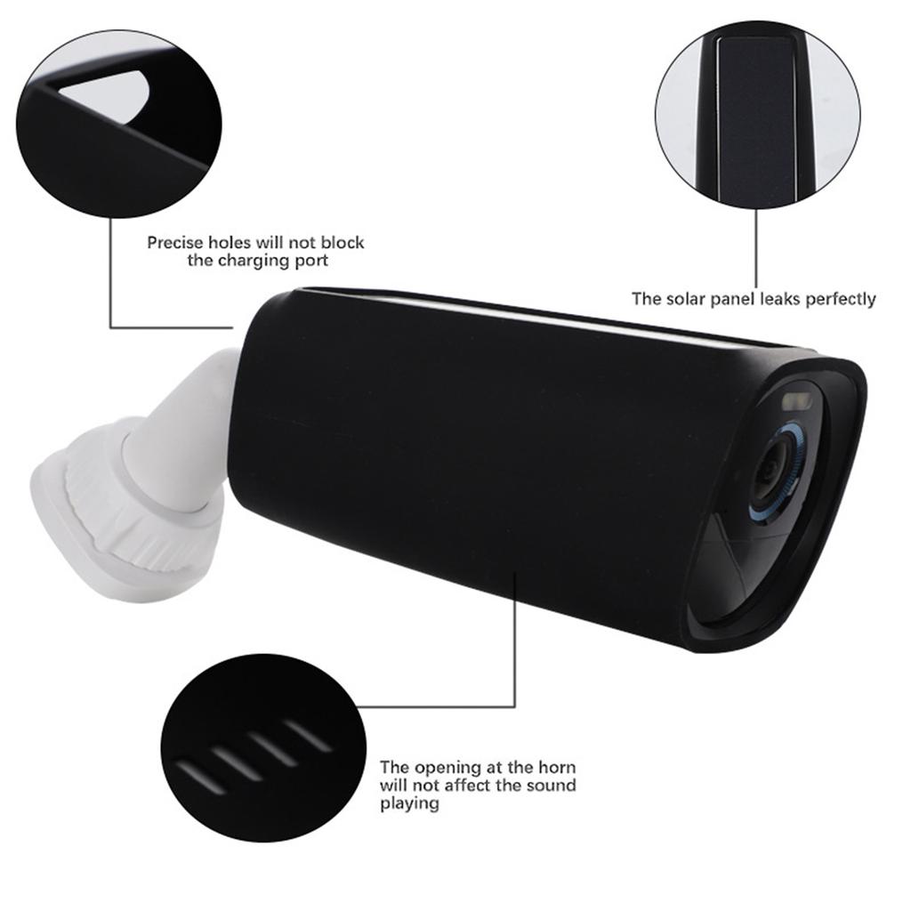 Security Camera Protective Cover Silicone Case Cam Protect Cover Shockproof Shell Waterproof Sleeve Suitable