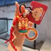 Chaveiro Fofo de Urso Trompete - Pingente de Presente Criativo para Casais