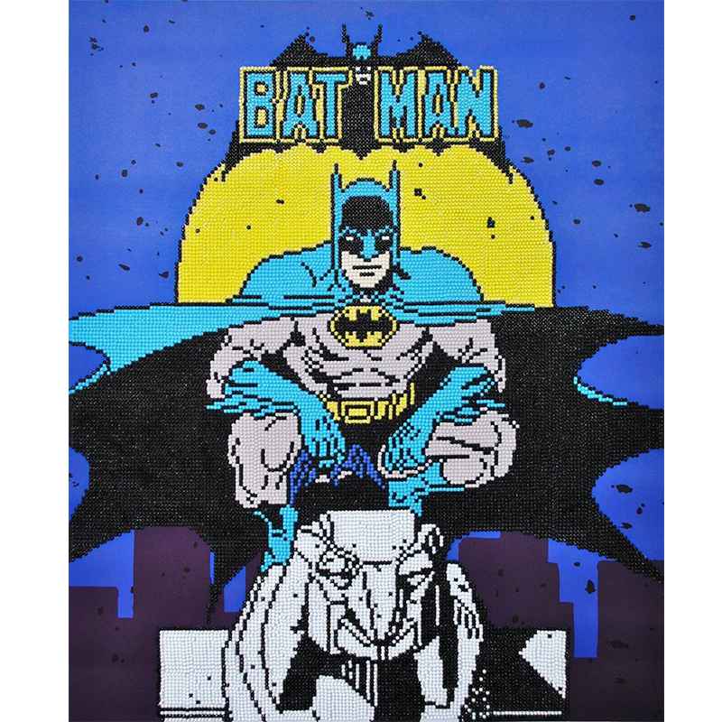 

5D DIY Бриллиантовая живопись Супер герой Мозаика Произведение искусства Алмазная вышивка Подарок или украшениеЛожка Детские хобби