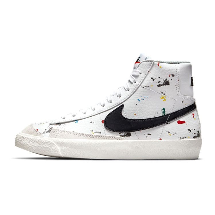 

Nike Blazer Mid 77 GS Paint Splatter White Sail Black DJ2618-100 37.5