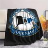 Custom Name Arminia Bielefeld Flannel Blanket, High quality Comfortable for All Seasons, Home Decor, Warmth and Comfort